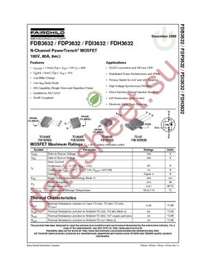 FDB3632 datasheet  